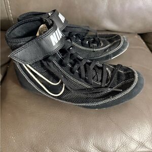 Nike Black and White Wrestling Shoes